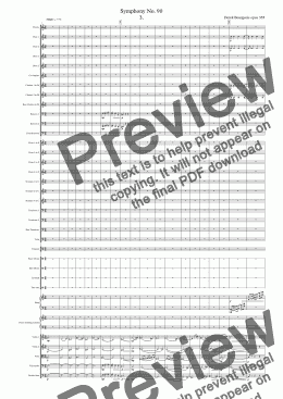 page one of Symphony No 90 3rd movt