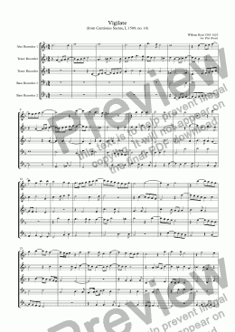 page one of Vigilate (Byrd)