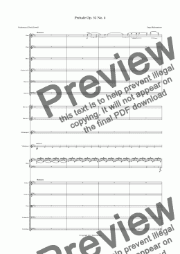 page one of Prelude Op. 32 No. 4