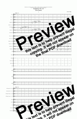 page one of Symphony No. 25 (Our Earth) 1.2.3.