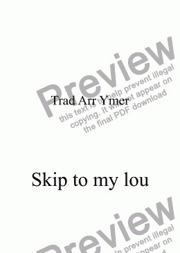 page one of Skip to my lou