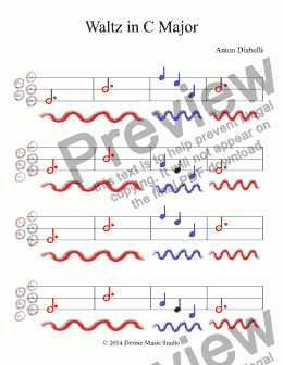 page one of Waltz in C Major