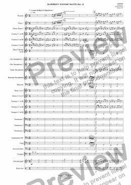 page one of NURSERY RHYME SUITE No. 2 (Concert Band)