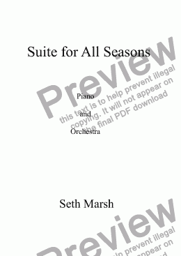 page one of Suite for All Seasons No.4