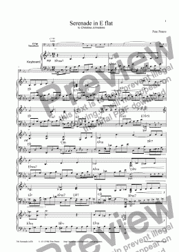 page one of Serenade in Eb (Tenor Horn. Euphonium)