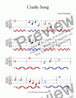 page one of Cradle Song