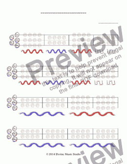 page one of Little Melody (Composition Template)