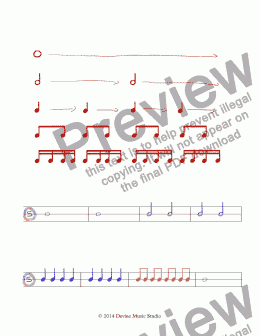 page one of Basic Rhythms Worksheet