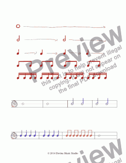 page one of Basic Rhythms Worksheet