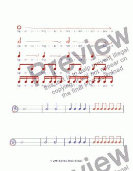 page one of Basic Rhythms Worksheet