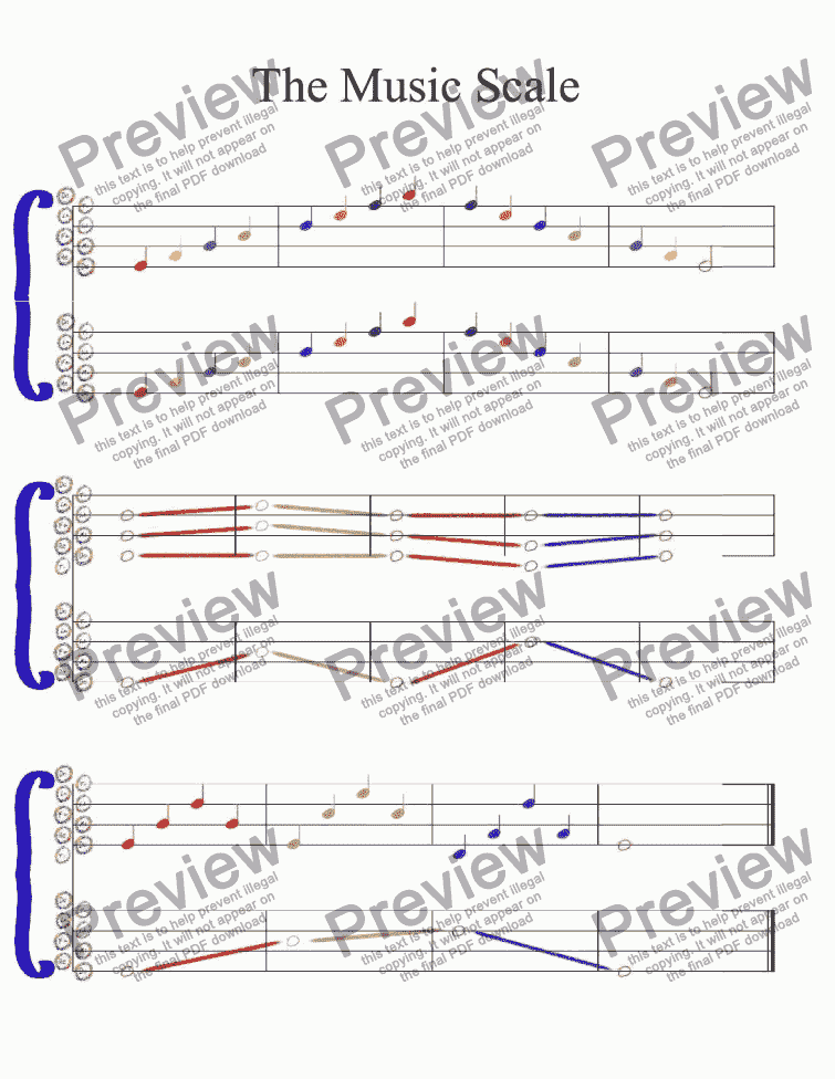 Music Scale Worksheet - Download Sheet Music PDF file