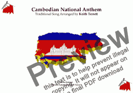 page one of Cambodian National Anthem (Nokoreach) for Brass Quintet (MFAO World National Anthem Series)