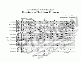 page one of Overture to The Gipsy Princess  (10-piece)
