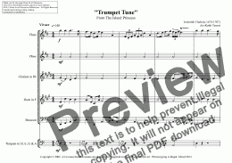 page one of Trumpet Tune  from the Island Princess for Wind Quintet