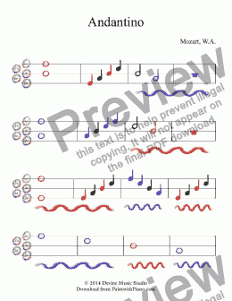 page one of Andantino