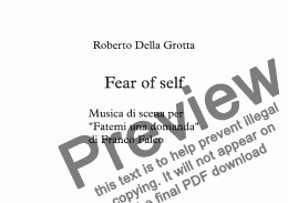 page one of Fear of self