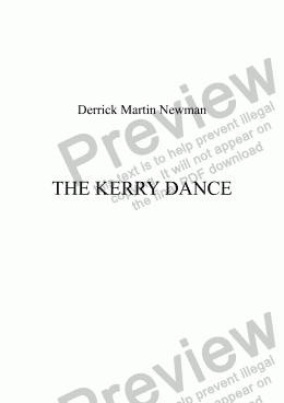 page one of THE KERRY DANCE - Flute + Strings