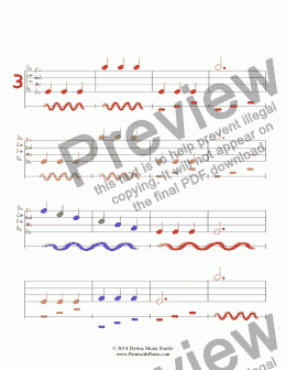 page one of Keyboard Harmony Worksheet