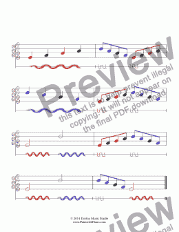 page one of Keyboard Harmony Worksheet