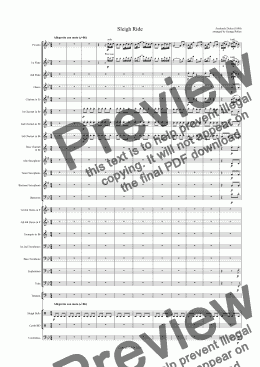 page one of Delius: Sleigh Ride (CB)