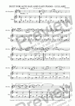 alto saxophone sheet music