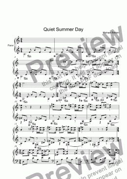 page one of Quiet Summer Day