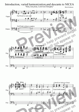 page one of Introduction, varied harmonization,and descants to NICEA