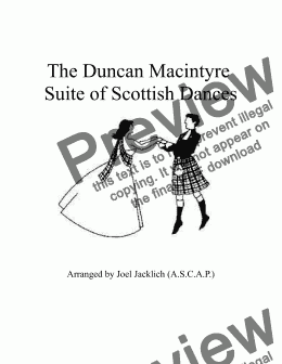 page one of The Duncan Macintyre Suite of Scottish Dances (1794)