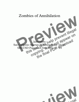 page one of Zombies of Annihilation
