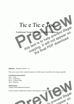 page one of Tic e Tic e Toc (fl, fl/ob, cl, bn/cl/bcl)