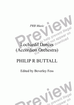 page one of Lochardil Dances (Accordion Orchestra)