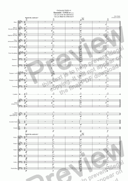page one of Orchestral Skills 4: Dynamics - LOUD or quiet.  Can you make the difference?  Can you hear the difference?!