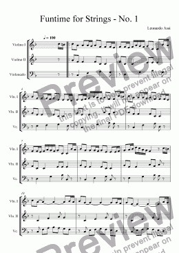 page one of Funtime for Strings - No. 1