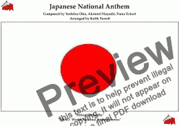 page one of Japanese National Anthem Kimiyago - “君が代” for String Orchestra (MFAO World National Anthem Series)