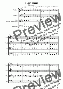 page one of 8 Easy Trios for Strings