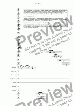 page one of Themes with Variations for Orchestra: 8. Scrapbook