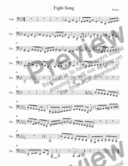 page one of Fight Song