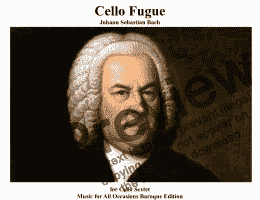 page one of Fugue for 6 Cellos