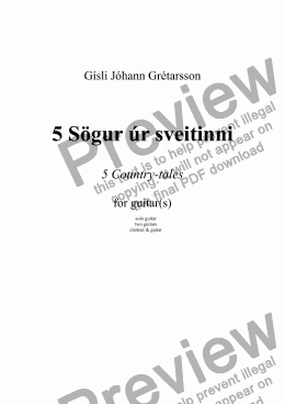 page one of Sögur úr sveitinni