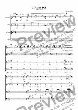 page one of Agnus Dei