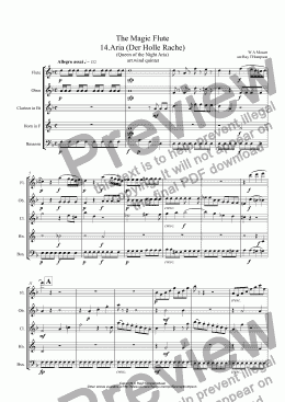 night shift Sheet music for Clarinet other (Mixed Quintet)