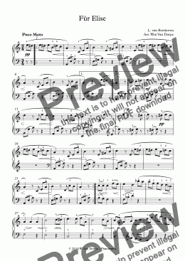 page one of Für Elise