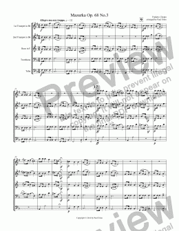 page one of Mazurka Op. 68 No.3