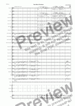 page one of Tsar Boris Overture