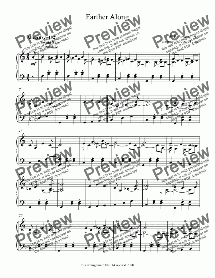 Farther Along Download Sheet Music Pdf File