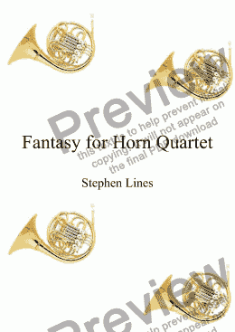 page one of Horn Quartet: Fantasy for Horn Quartet