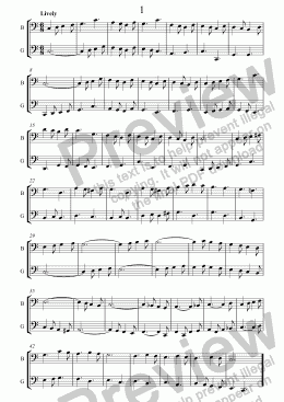 page one of Annie’s Duets for Bass and Great Bass Recorder