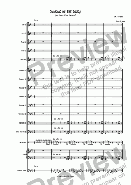 page one of Diamond in the Rough (Kosova Jazz Rhapsody)