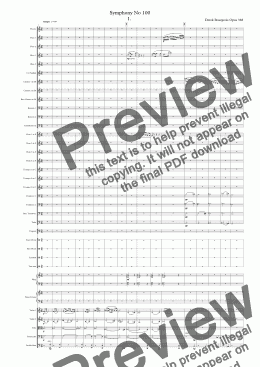 page one of Symphony No 100 1st movt