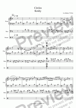 page one of CIRCLES (Kruhy) for jazz trio